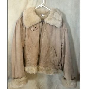 Marvin Richards NWOT Tan Leather Coat, M